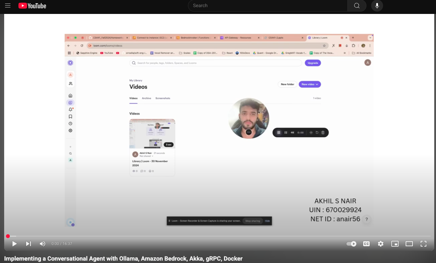 Implementing a Conversational Agent with Ollama, Amazon Bedrock, Akka, gRPC, Docker