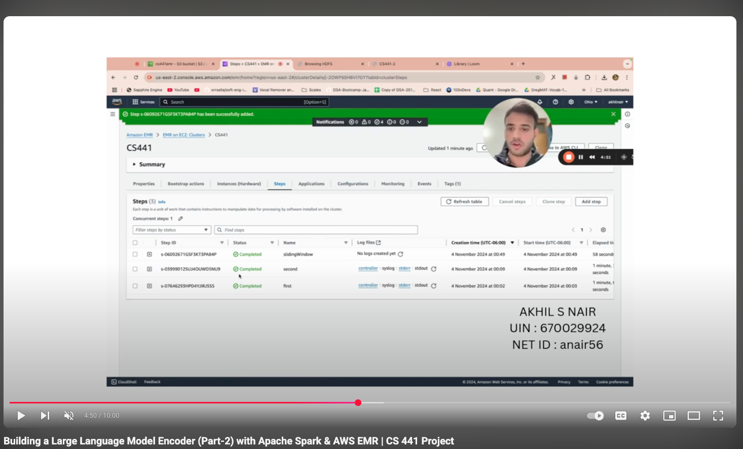Building a Large Language Model Encoder (Part-2) with Apache Spark & AWS EMR